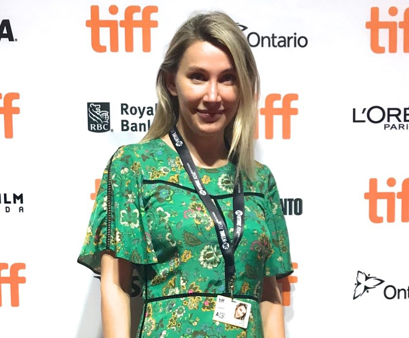 Luiza Cocora la Festivalul Internațional de Film de la Toronto (TIFF), la premiera scurtmetrajului pe care l-a scris și regizat, filmul If this isn’t love (2018).