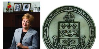 Ala Mîndîcanu, decorată cu Medalia de Argint a Locotenentului-guvernator al Quebecului