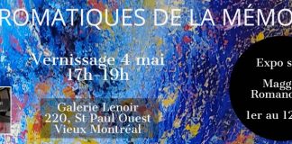 Expoziție Maggie Romanovici: Les chromatiques de la mémoire