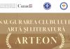 Inaugurarea Clubului de artă și literatură ARTEON