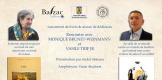 Lansare de carte: „Pescuirea minunată/La Pêche miraculeuse”, volum bilingv de poezii semnat de poetul Vasile Trif