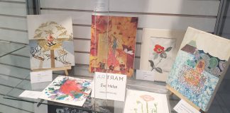 Miniexpoziție a pictoriței Eva Halus la Centre des Loisirs de Ville Mont-Royal