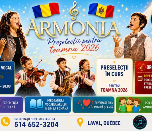 Grupul Armonia organizează preselecții pentru sesiunea de toamnă 2026