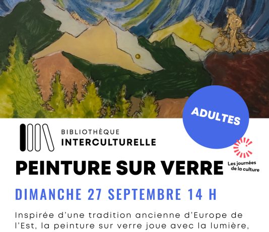 Artă și tradiție la Journées de la culture: Atelier gratuit de pictură pe sticlă cu Eva Halus
